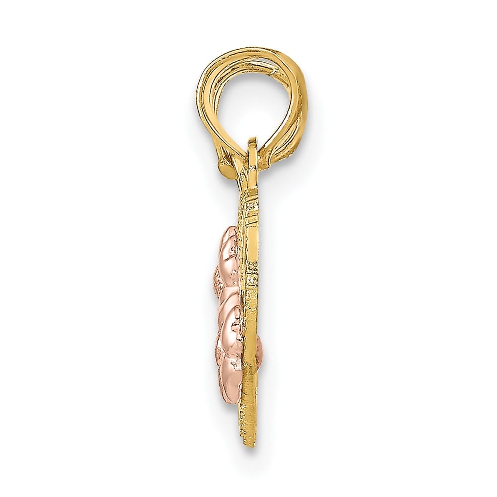 10K Two-Tone Gold Medium MOM - Daughter 2-Piece Break-apart Pendant