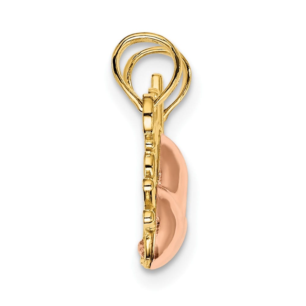 10K Two-Tone Gold Medium Mother and Daughter 2-Piece Break-Apart Charm