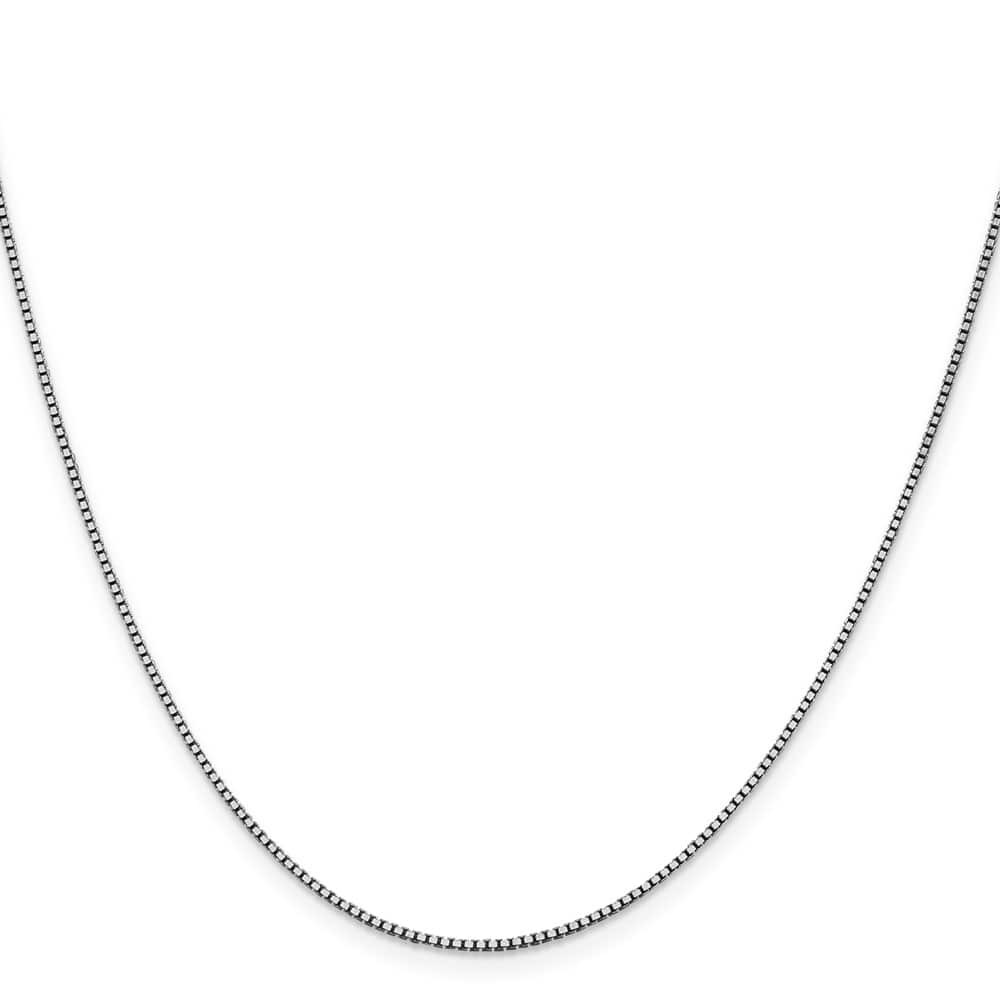 10K White Gold 1.05mm Box Chain