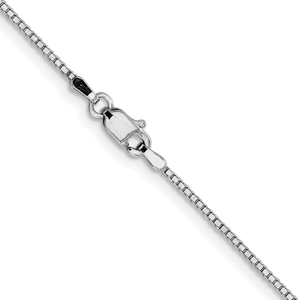 10K White Gold 1.05mm Box Chain