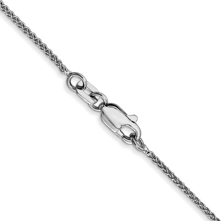 10K White Gold 1.05mm Spiga Chain