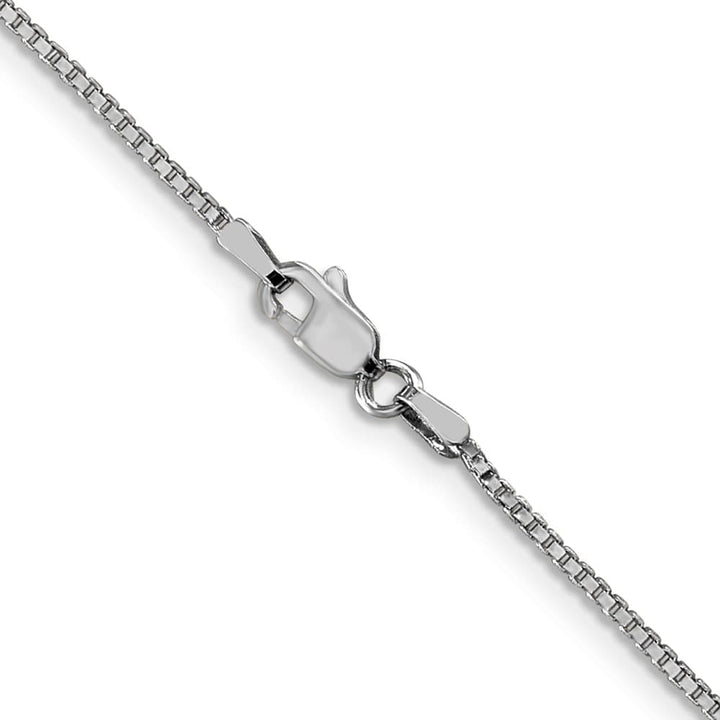 10K White Gold 1.1mm Box Chain