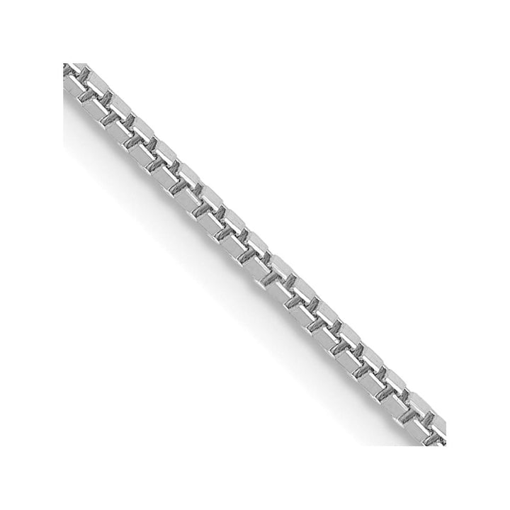 10K White Gold 1.1mm Box Chain