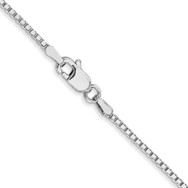 10K White Gold 1.25mm Box Chain