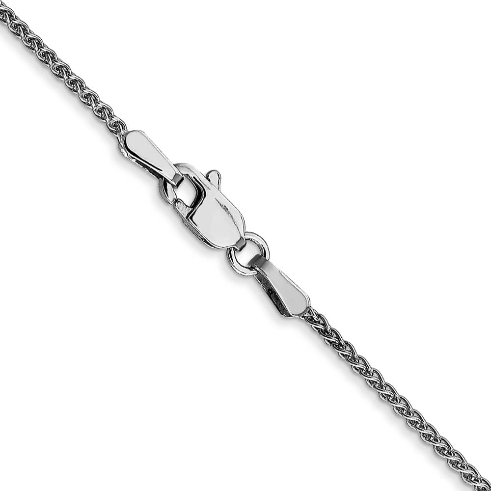 10K White Gold 1.25mm Spiga Chain