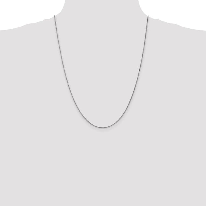 10K White Gold 1.25mm Spiga Chain Size 16