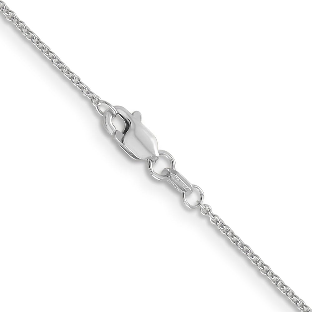 10K White Gold 1.2mm Cable Chain