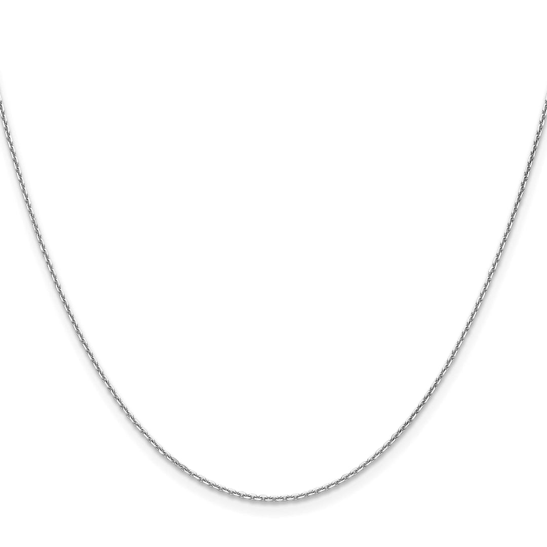 10K White Gold 1.2mm D.C. Cable Chain