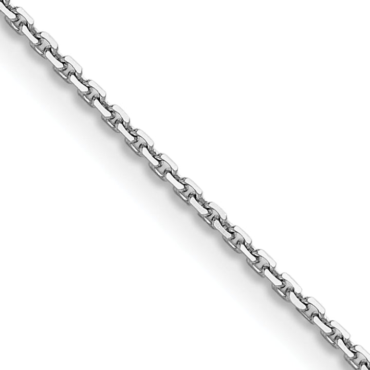 10K White Gold 1.2mm D.C. Cable Chain