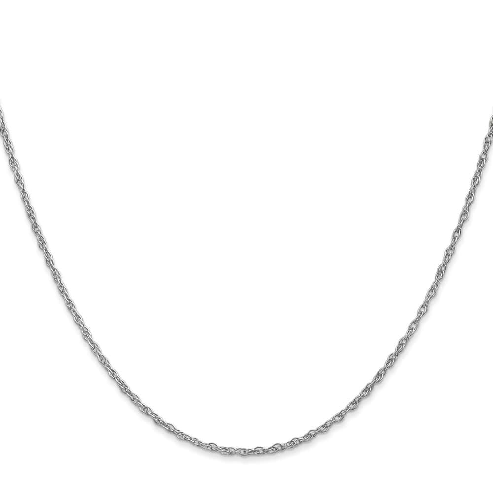 10K White Gold 1.3mm Heavy-Baby Rope Chain