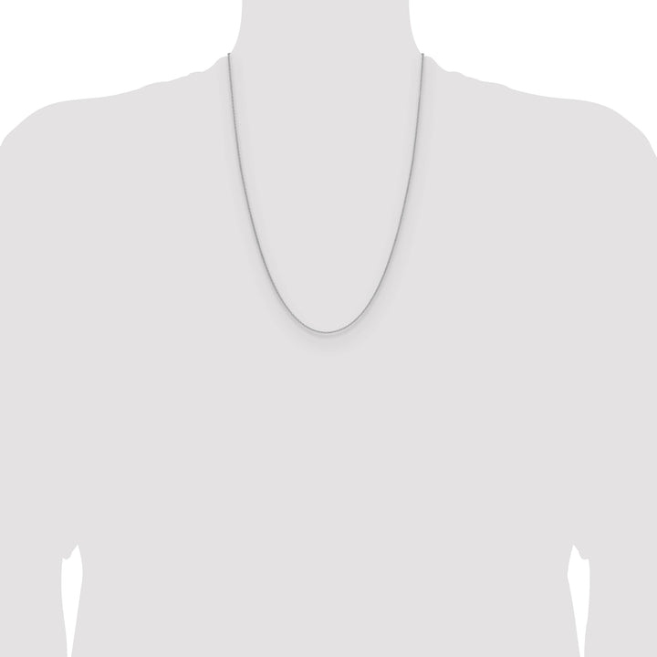 10K White Gold 1.5mm Cable Chain