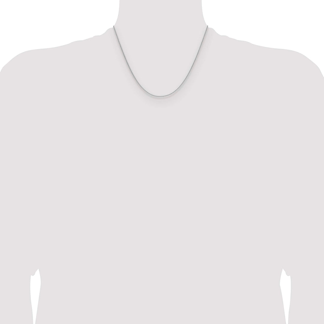 10K White Gold 1.5mm Cable Chain
