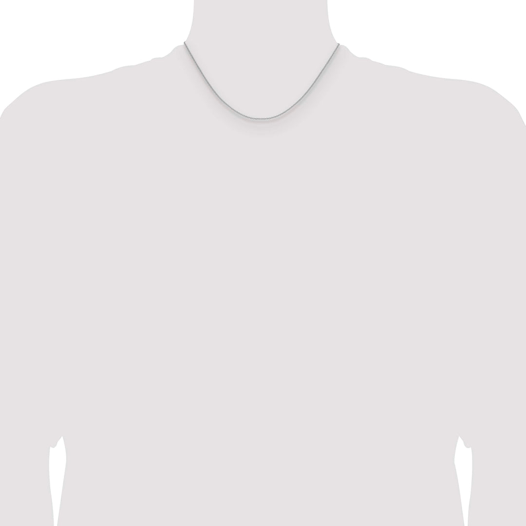 10K White Gold 1.5mm Cable Chain