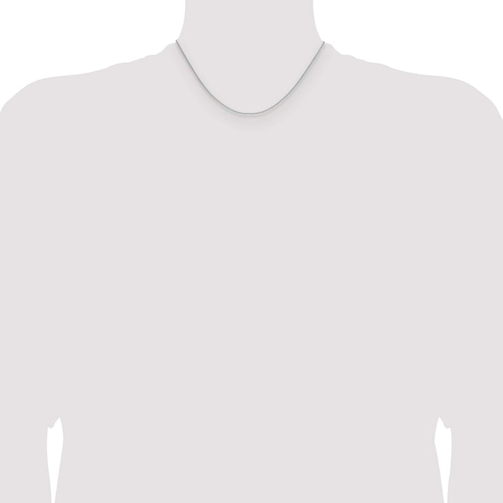 10K White Gold 1.5mm Cable Chain