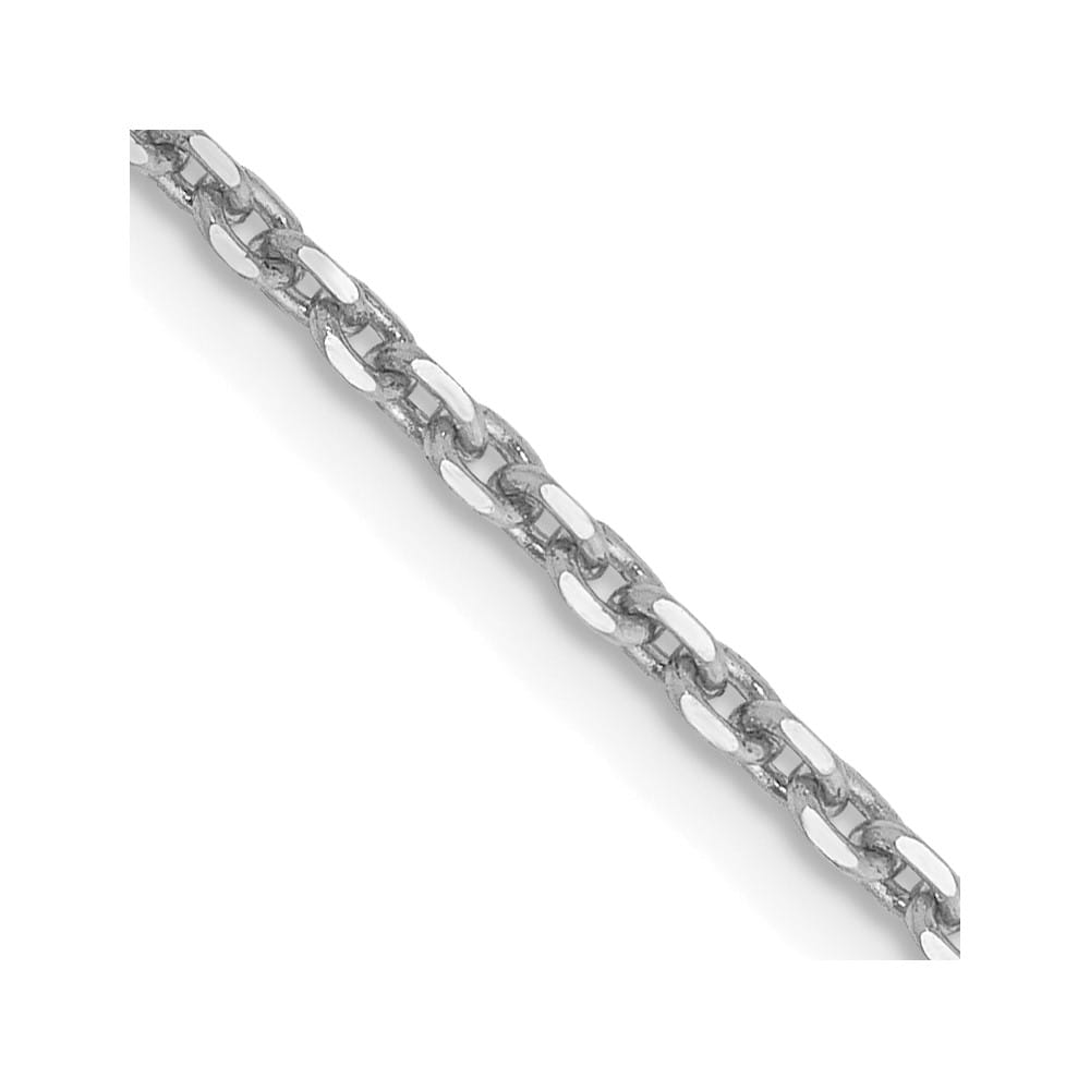 10K White Gold 1.65mm D.C. Cable Chain