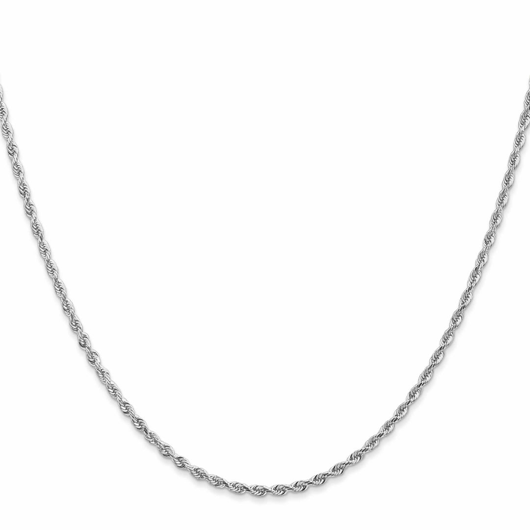 10K White Gold 2mm D.C. Quadruple Rope Chain 26 Inch