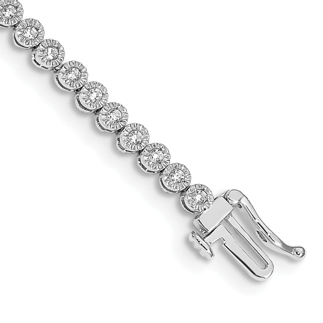 10K White Gold 3.5 mm Tennis Bracelet