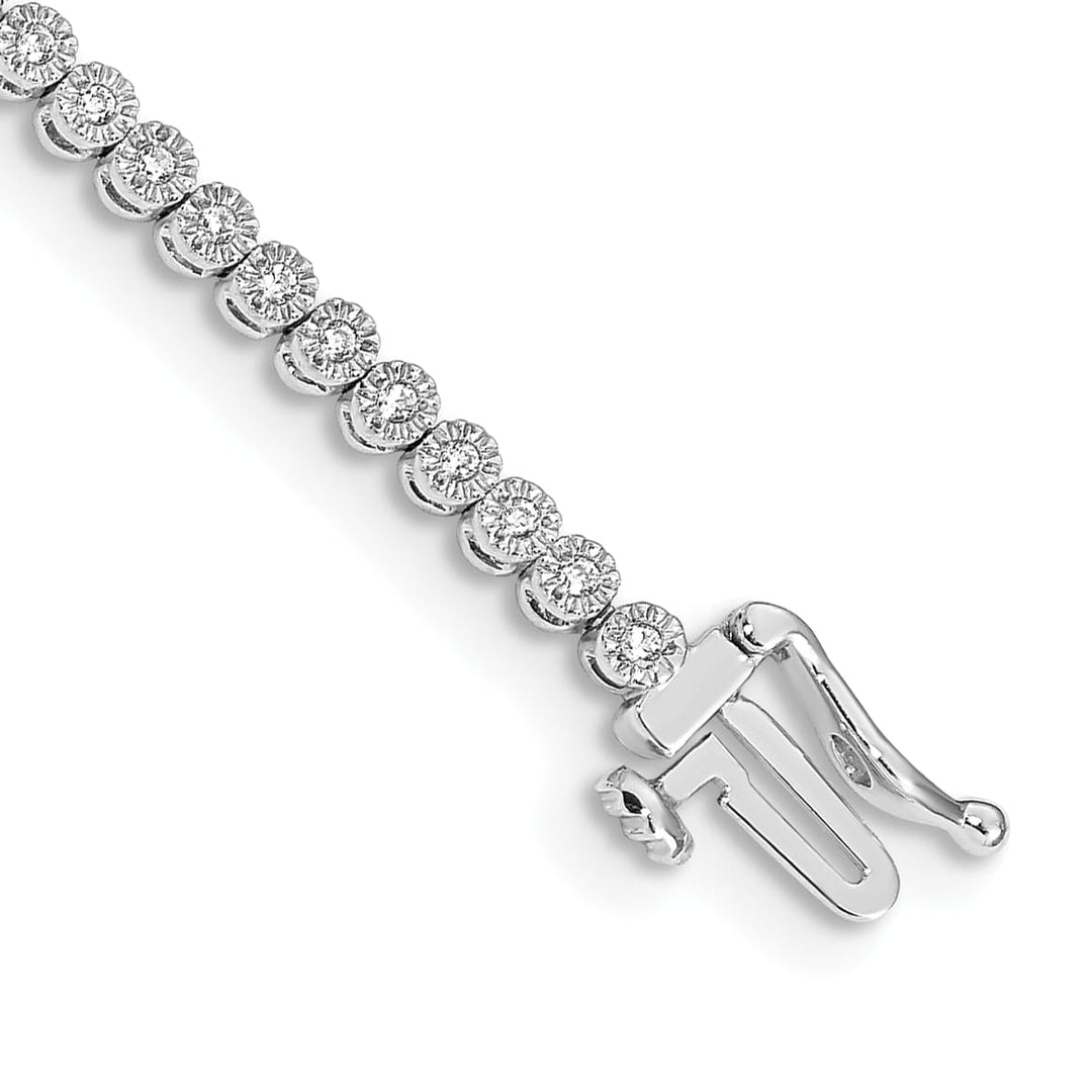 10K White Gold 3 mm Tennis Bracelet