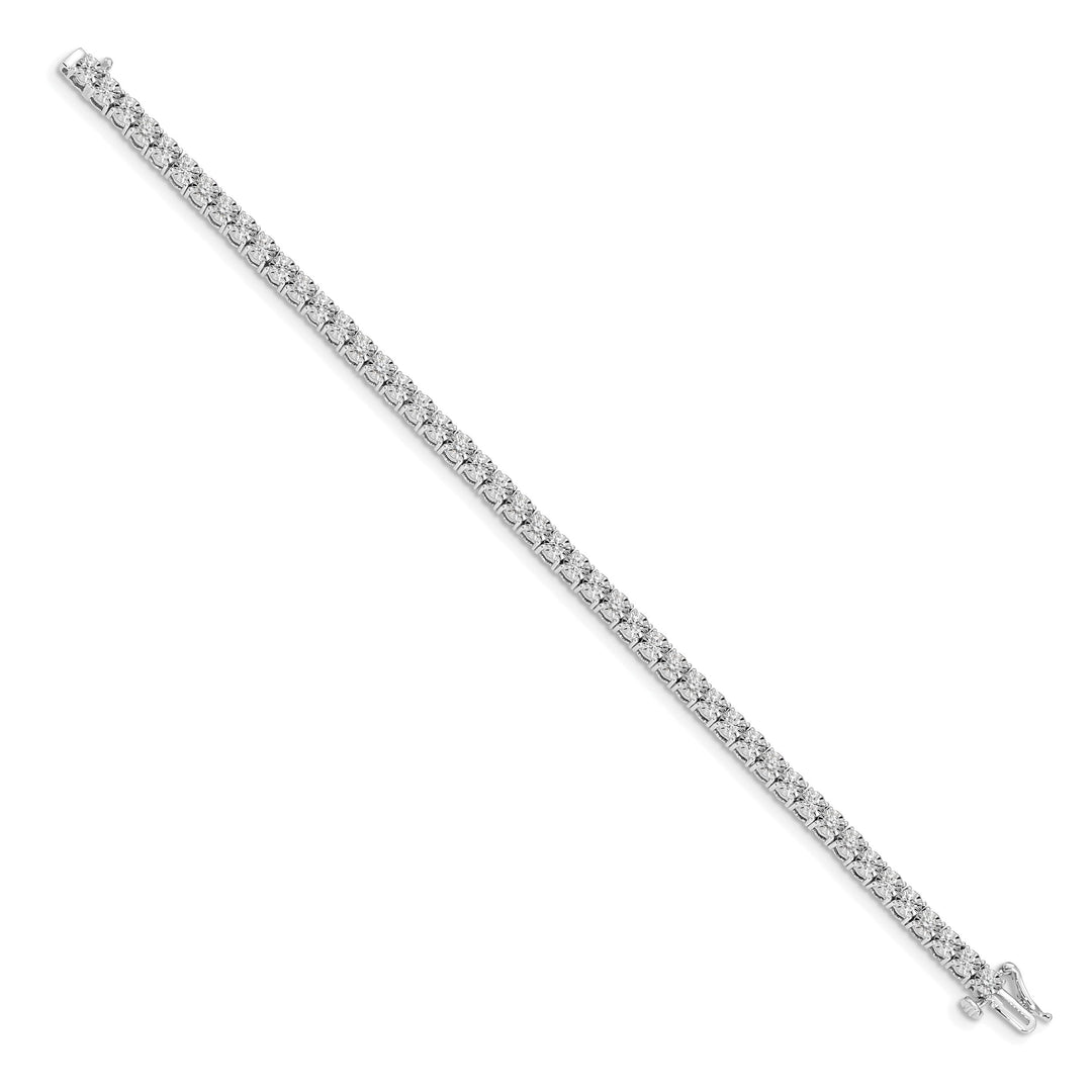 10K White Gold 4 mm Tennis Bracelet