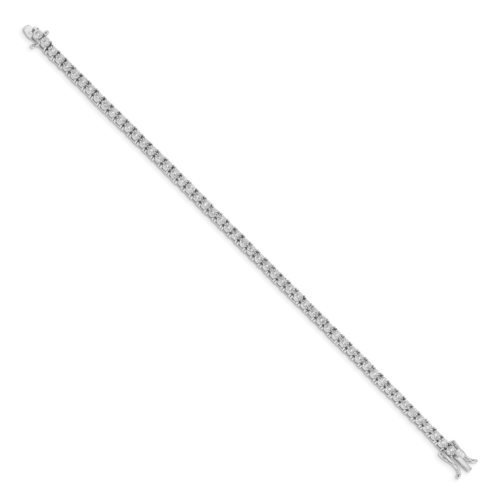 10K White Gold 4 mm Tennis Bracelet