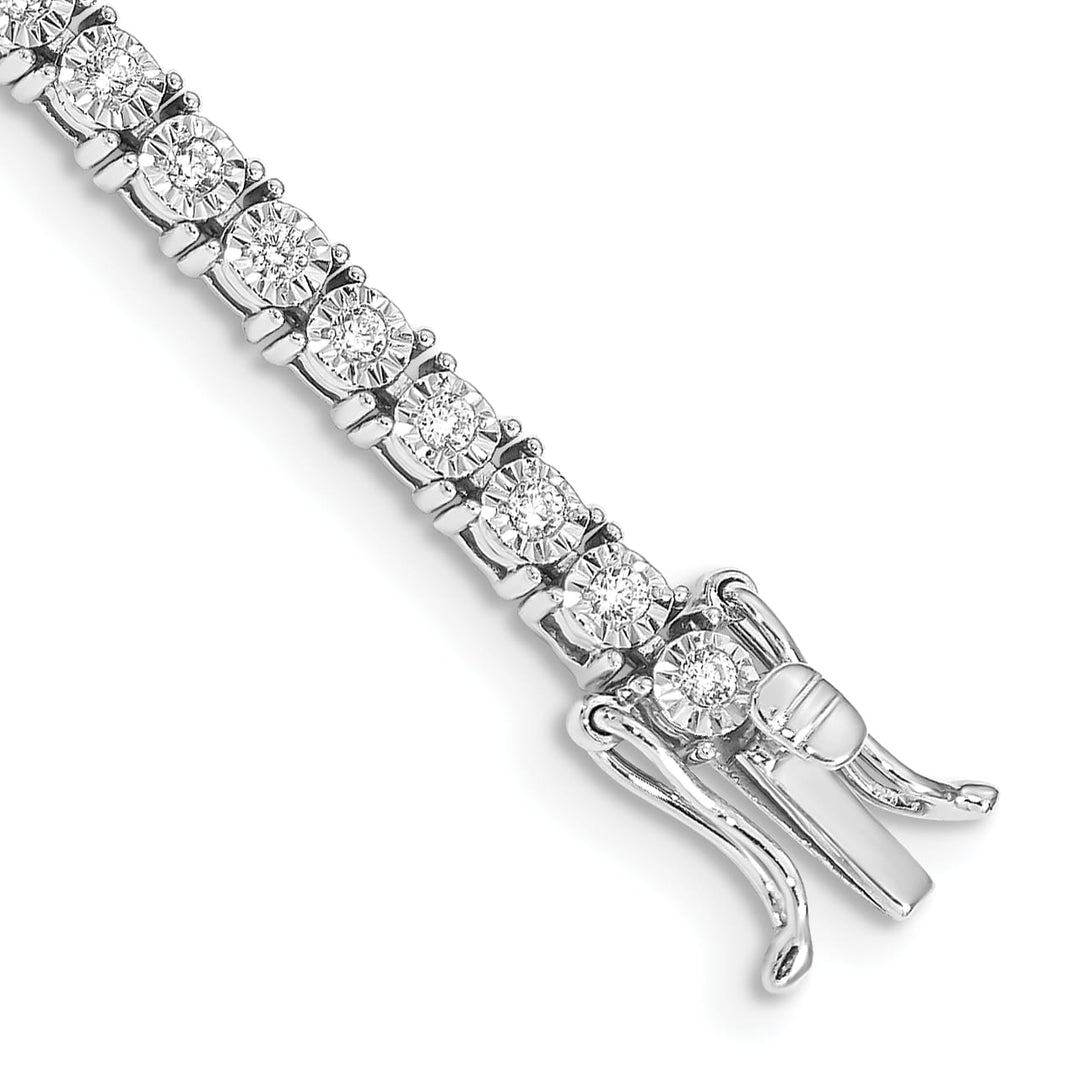 10K White Gold 4 mm Tennis Bracelet