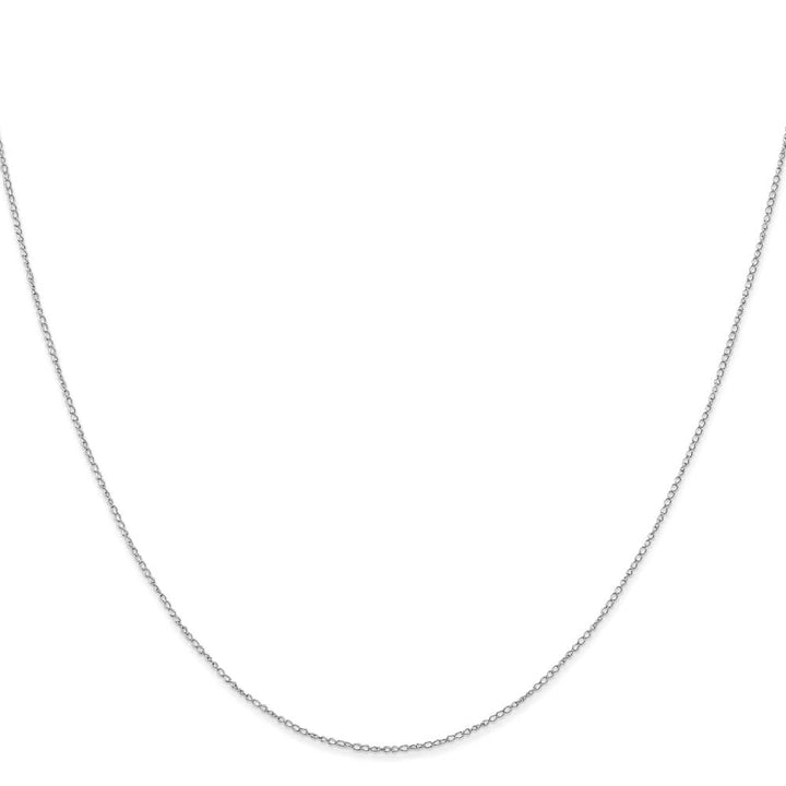 10K White Gold .42mm Carded Curb Chain