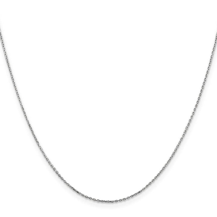 10K White Gold .8mm D.C. Cable with Lobster Clasp Chain