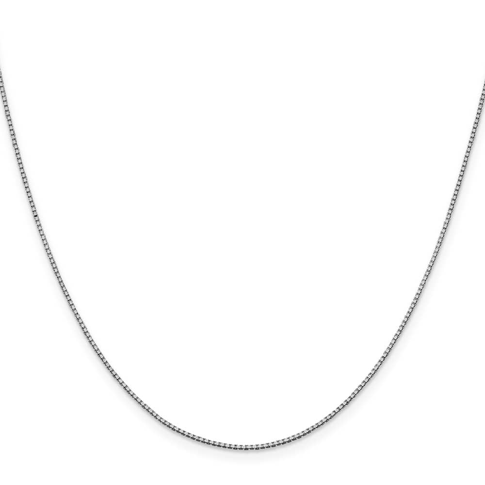 10K White Gold .95mm Box Chain