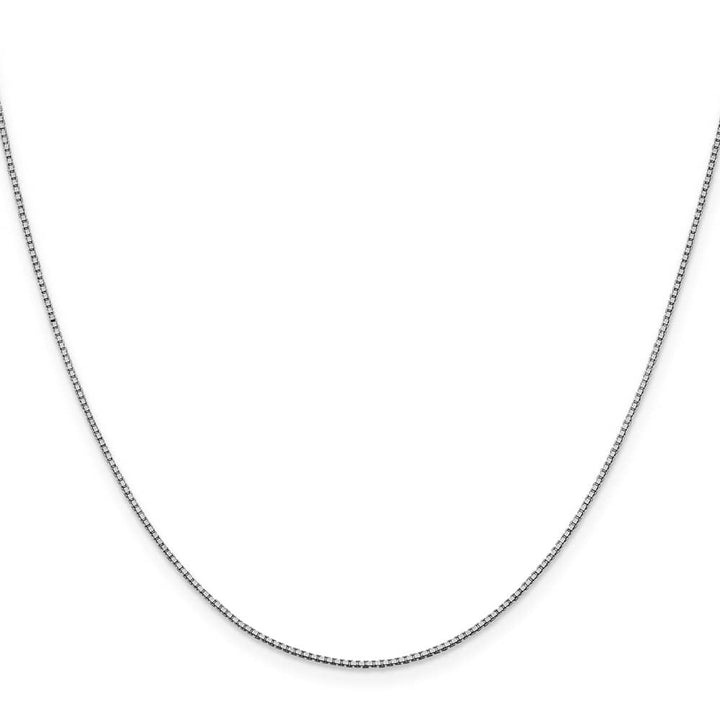 10K White Gold .95mm Box Chain