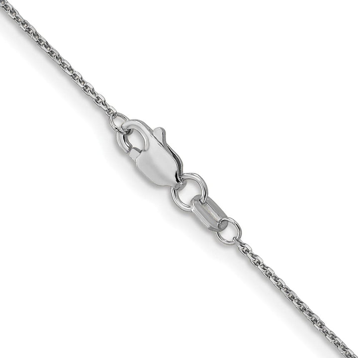 10K White Gold .95mm D.C. Cable Chain