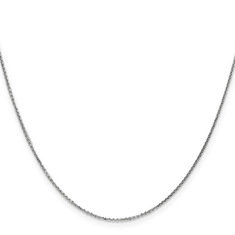 10K White Gold .95mm D.C. Cable Chain