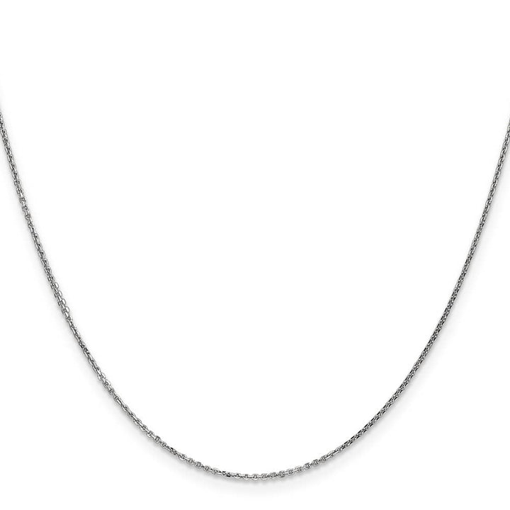 10K White Gold .95mm D.C. Cable Chain