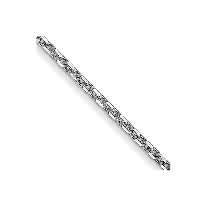 10K White Gold .95mm D.C. Cable Chain