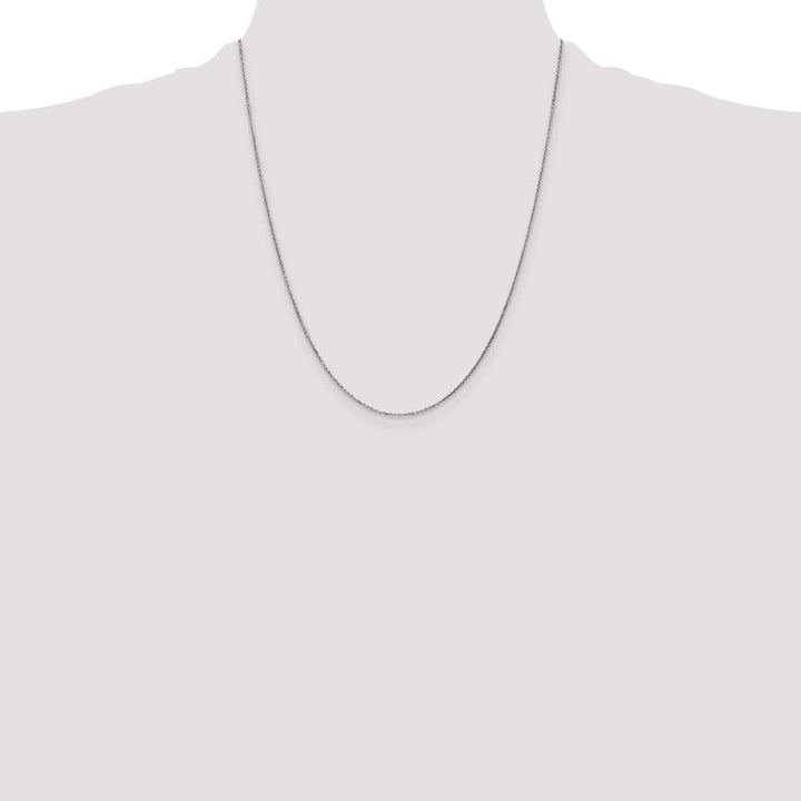 10K White Gold .95mm D.C. Cable Chain Size 22