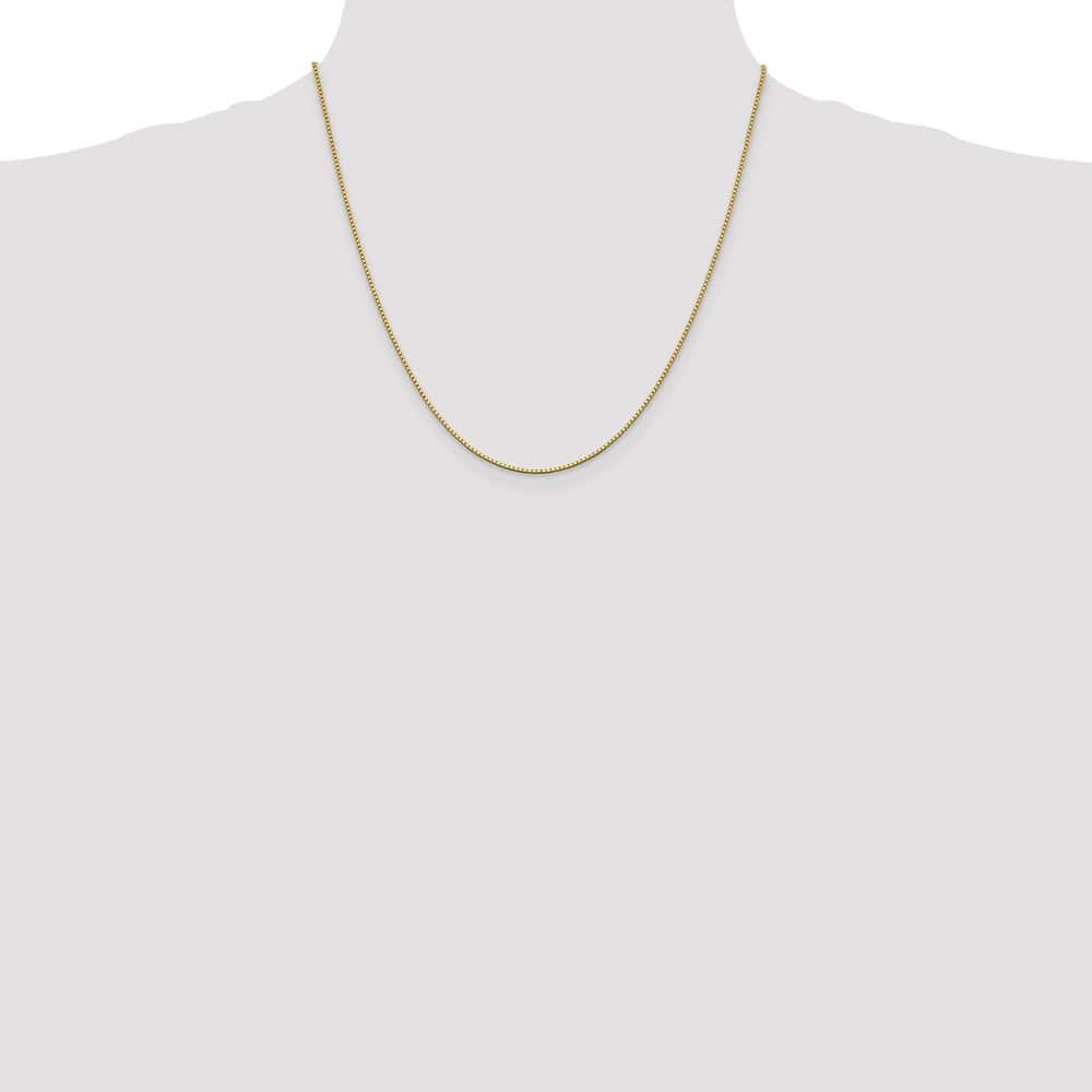 10K Yellow Gold 1.05mm Box Chain Size 20