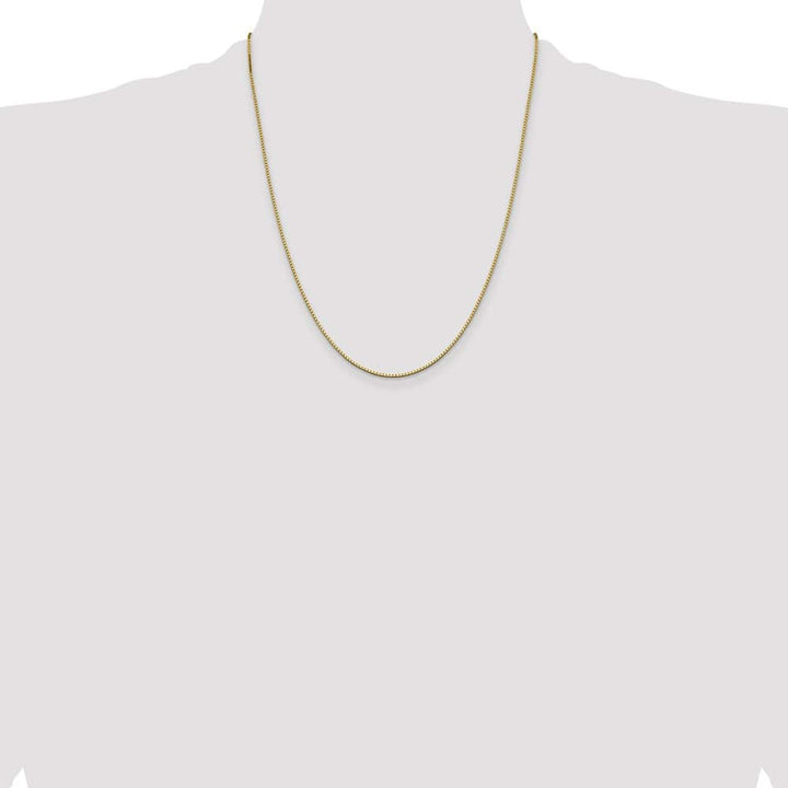 10K Yellow Gold 1.05mm Box Chain Size 22