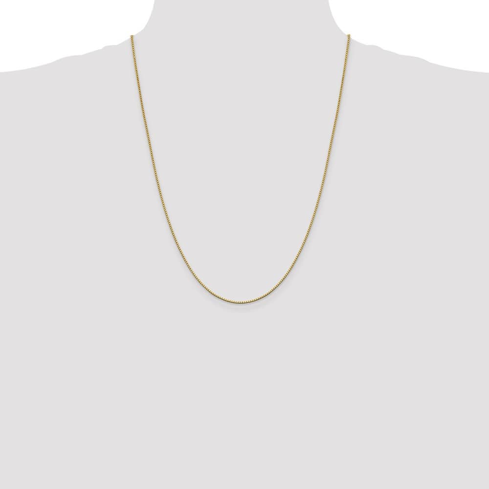 10K Yellow Gold 1.05mm Box Chain Size 24
