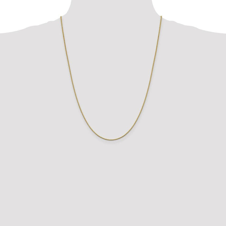 10K Yellow Gold 1.05mm Box Chain Size 24