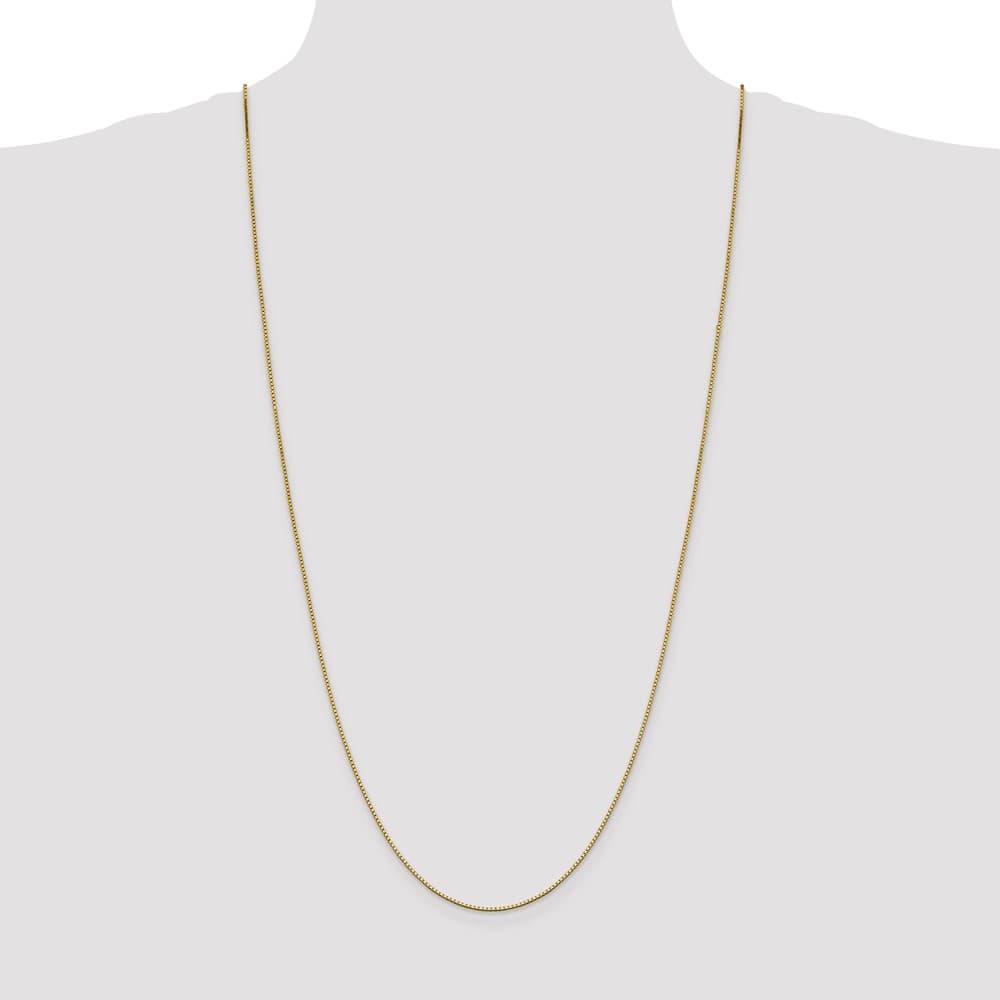 10K Yellow Gold 1.05mm Box Chain Size 30