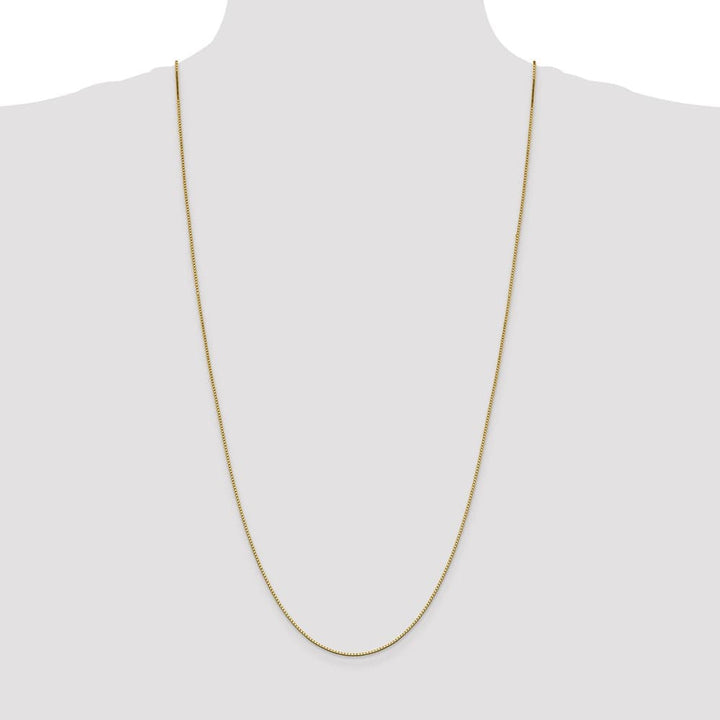 10K Yellow Gold 1.05mm Box Chain Size 30