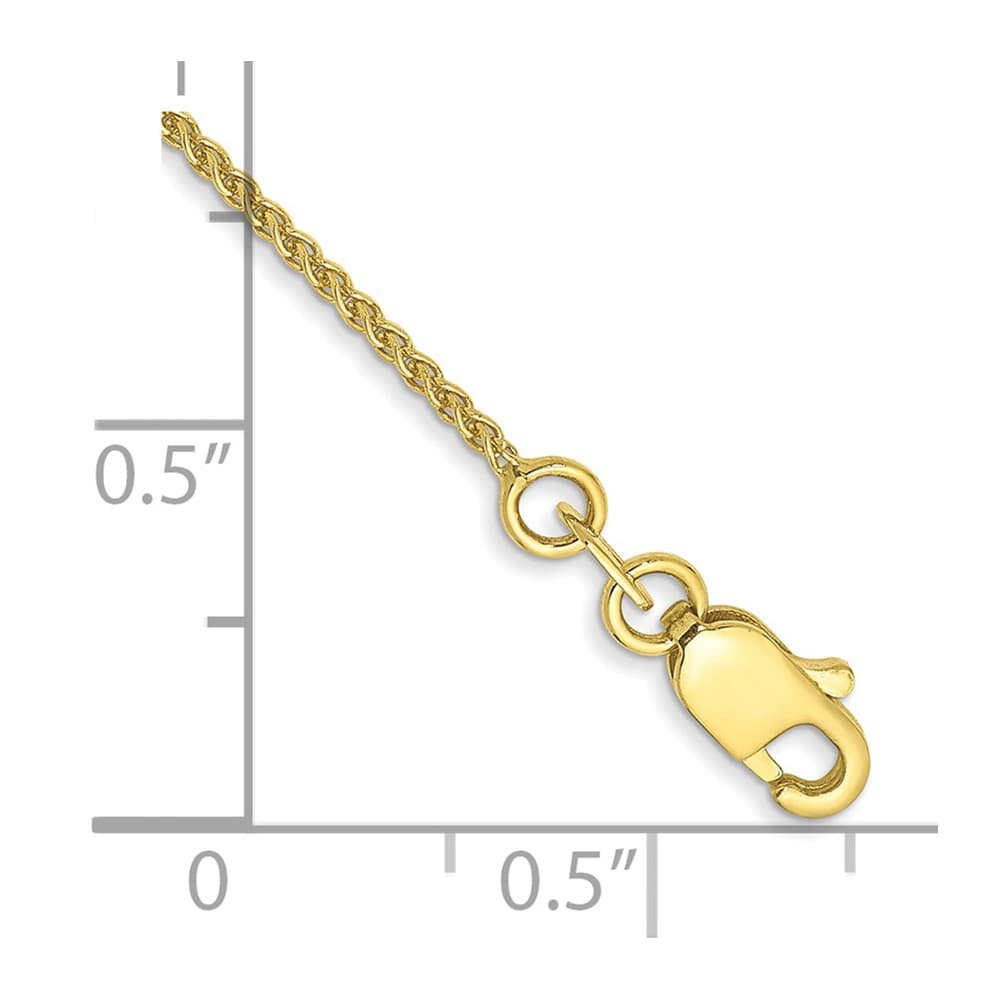 10K Yellow Gold 1.05mm Spiga Chain