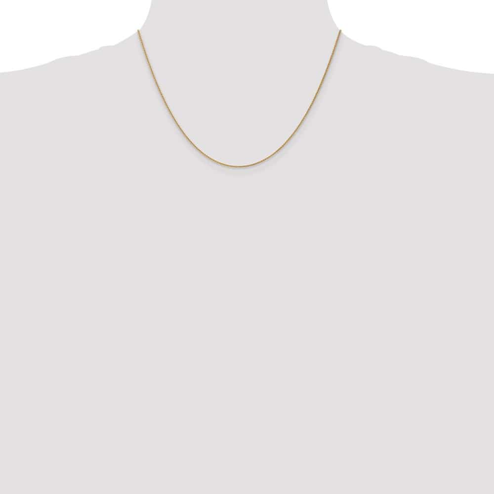 10K Yellow Gold 1.05mm Spiga Chain Size 18