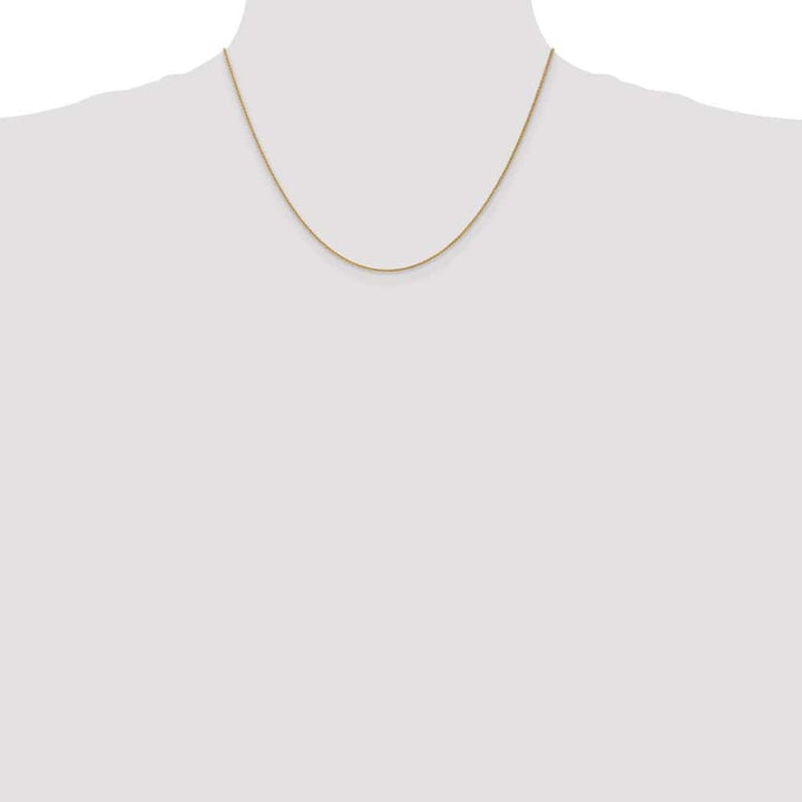 10K Yellow Gold 1.05mm Spiga Chain Size 18