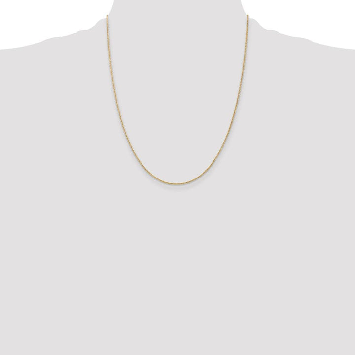 10K Yellow Gold 1.05mm Spiga Chain Size 22