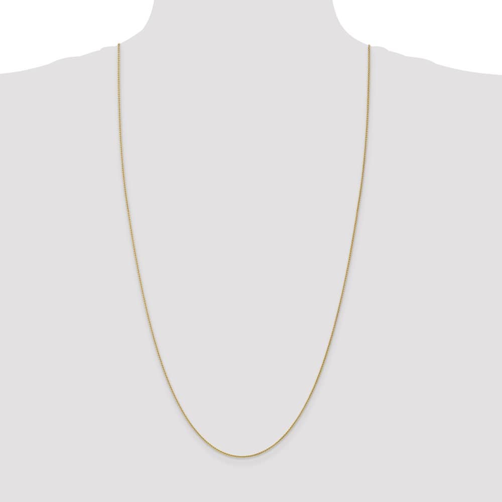 10K Yellow Gold 1.05mm Spiga Chain Size 30