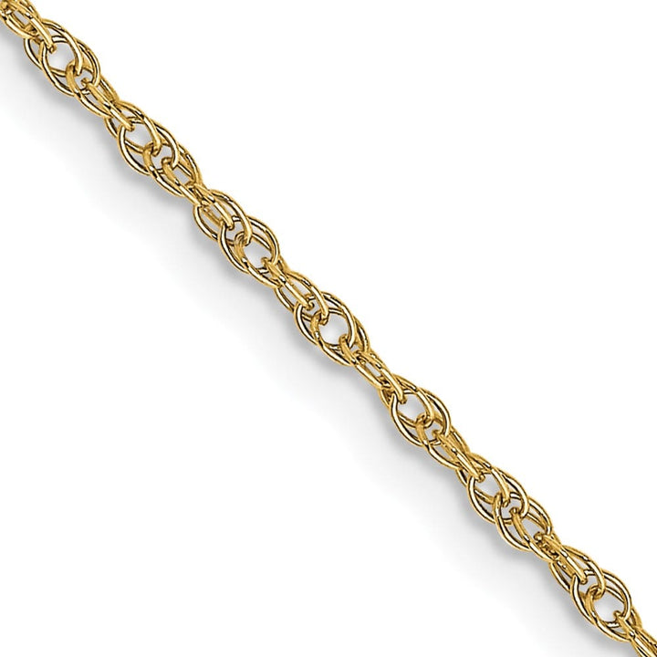 10K Yellow Gold 1.15mm Carded Cable Rope Chain