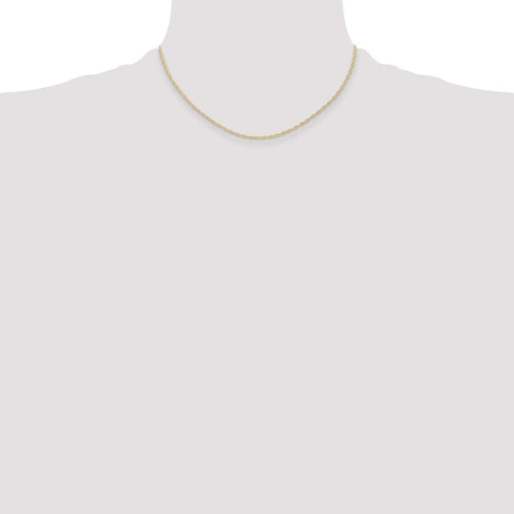 10K Yellow Gold 1.15mm Carded Cable Rope Chain Size 16