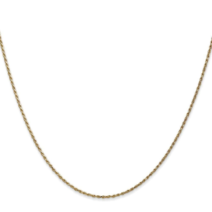 10K Yellow Gold 1.15mm D.C. Machine Made Rope Chain