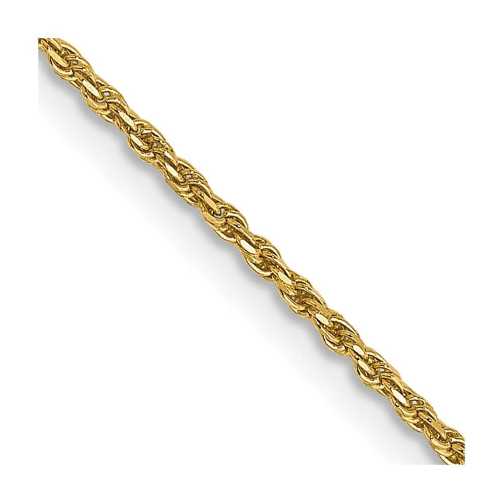 10K Yellow Gold 1.15mm D.C. Machine Made Rope Chain