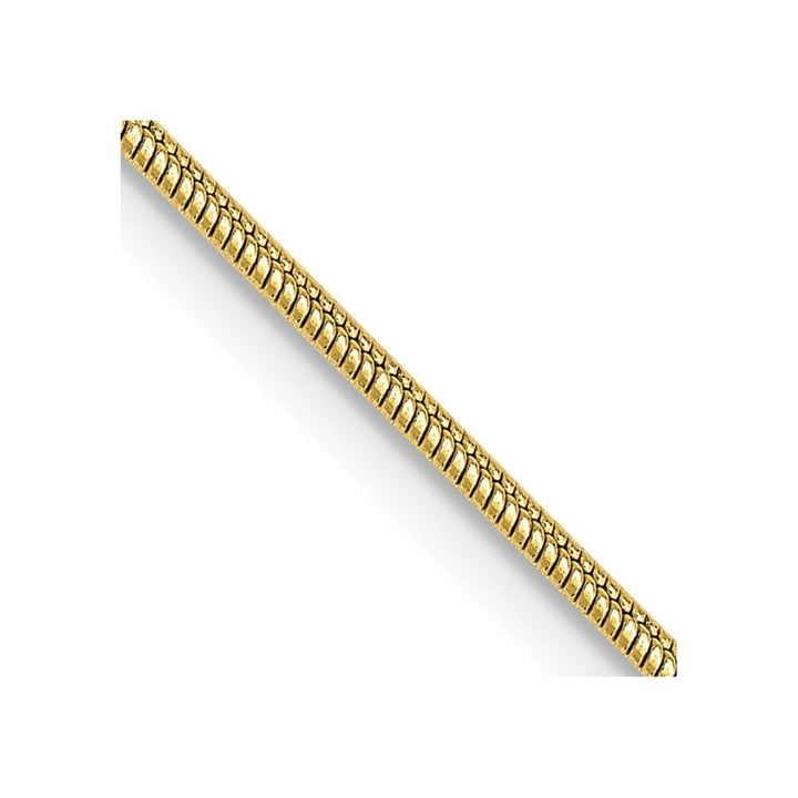 10K Yellow Gold 1.1mm Round Snake Chain